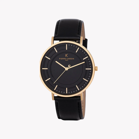 Pierre Cardin Men's Gold Watch, Black Dial | Cbn.3035 by PIERRE CARDIN