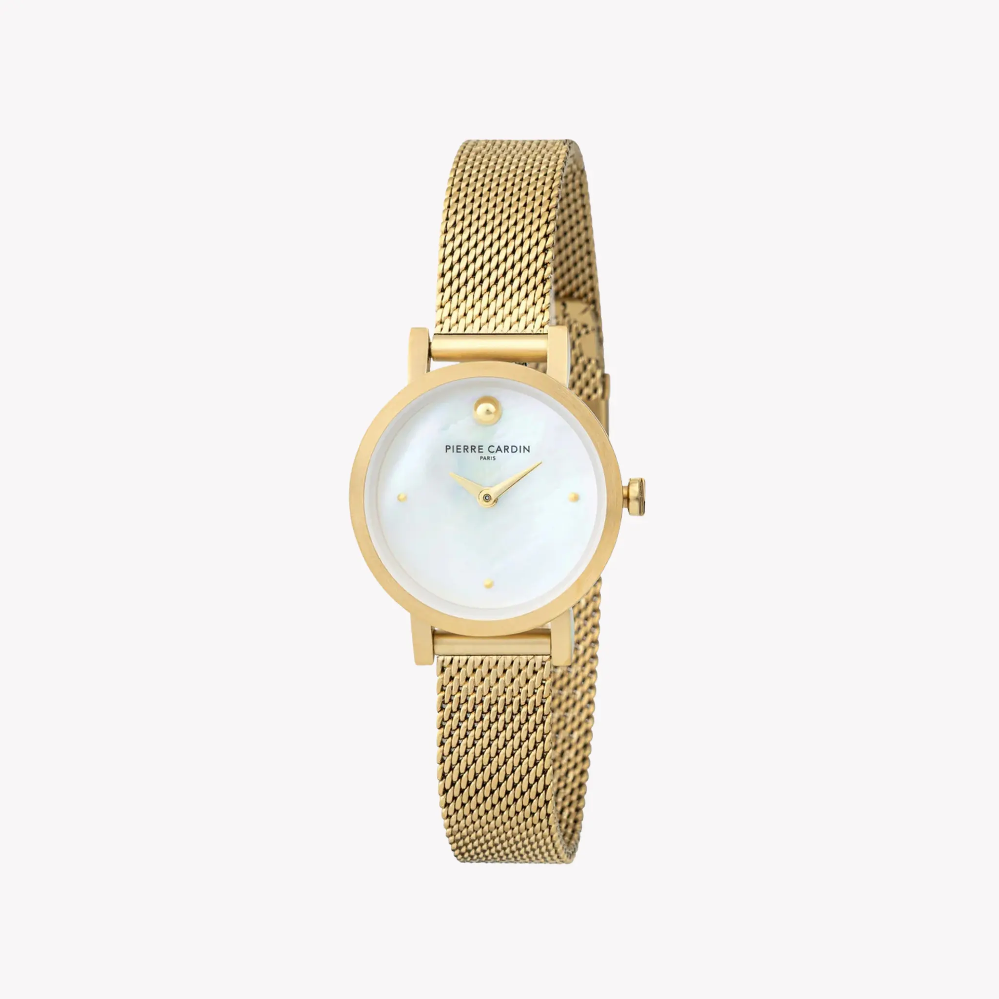Pierre Cardin Women's Gold Stainless Steel Watch, White Dial | Ccm.0523 by PIERRE CARDIN