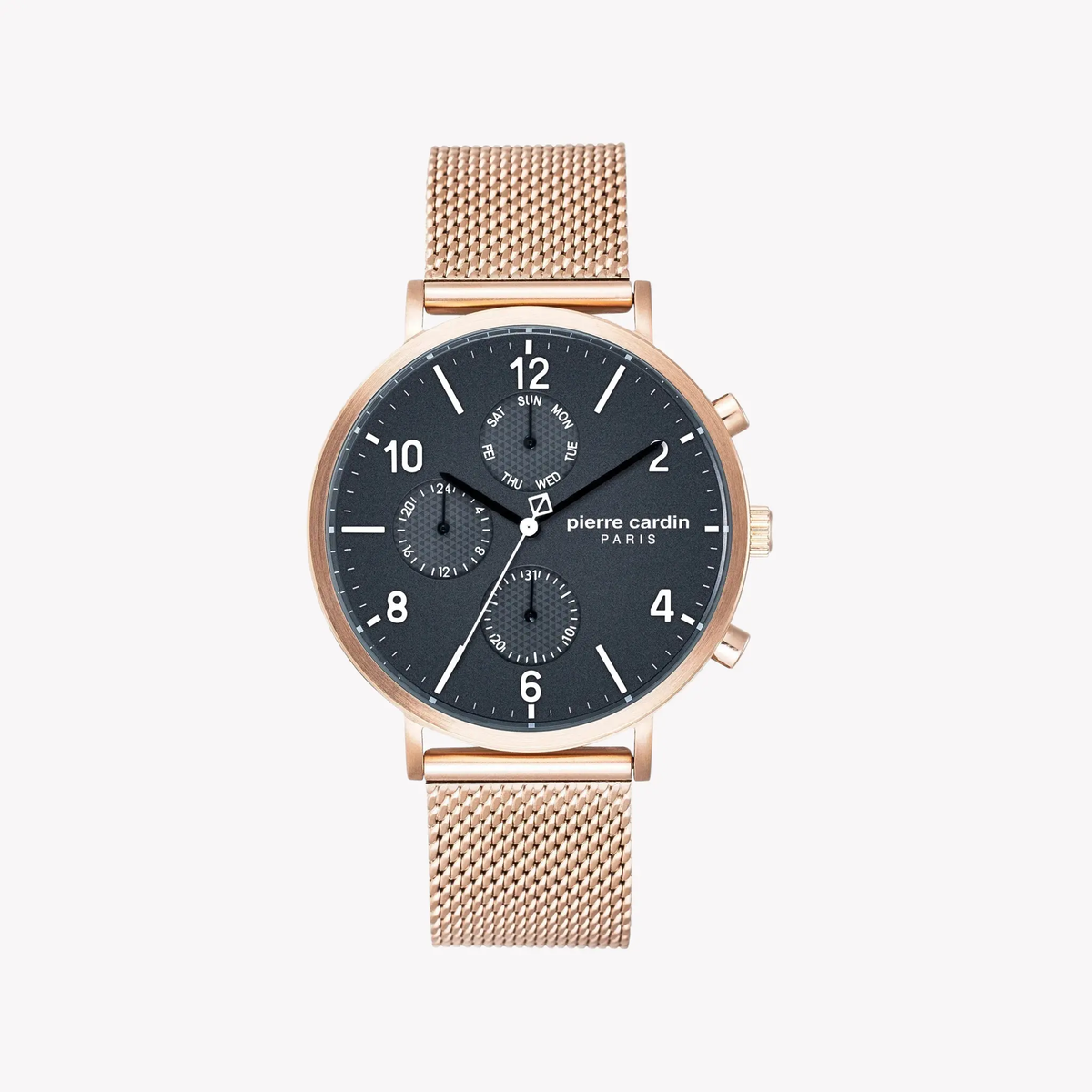 Pierre Cardin Men's Rose Gold Watch, Black Dial | Pc902641f18 by PIERRE CARDIN