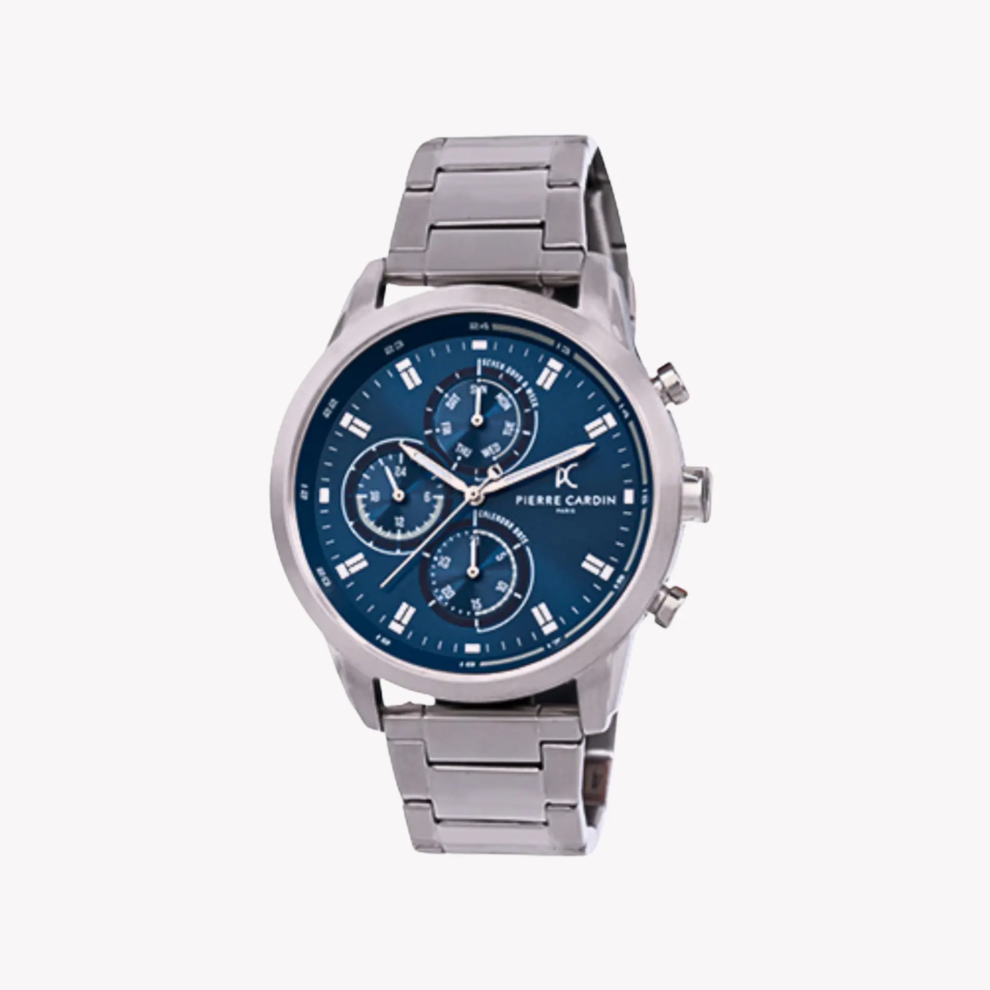 Pierre Cardin Men's Silver Metal Watch, Blue Dial | Ccp.5005 by PIERRE CARDIN