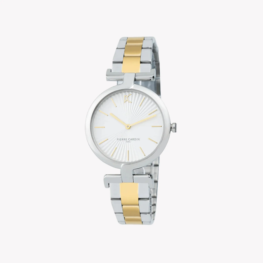 Pierre Cardin Women's Silver & Gold Watch, Silver Dial | Cmd.3510 by PIERRE CARDIN