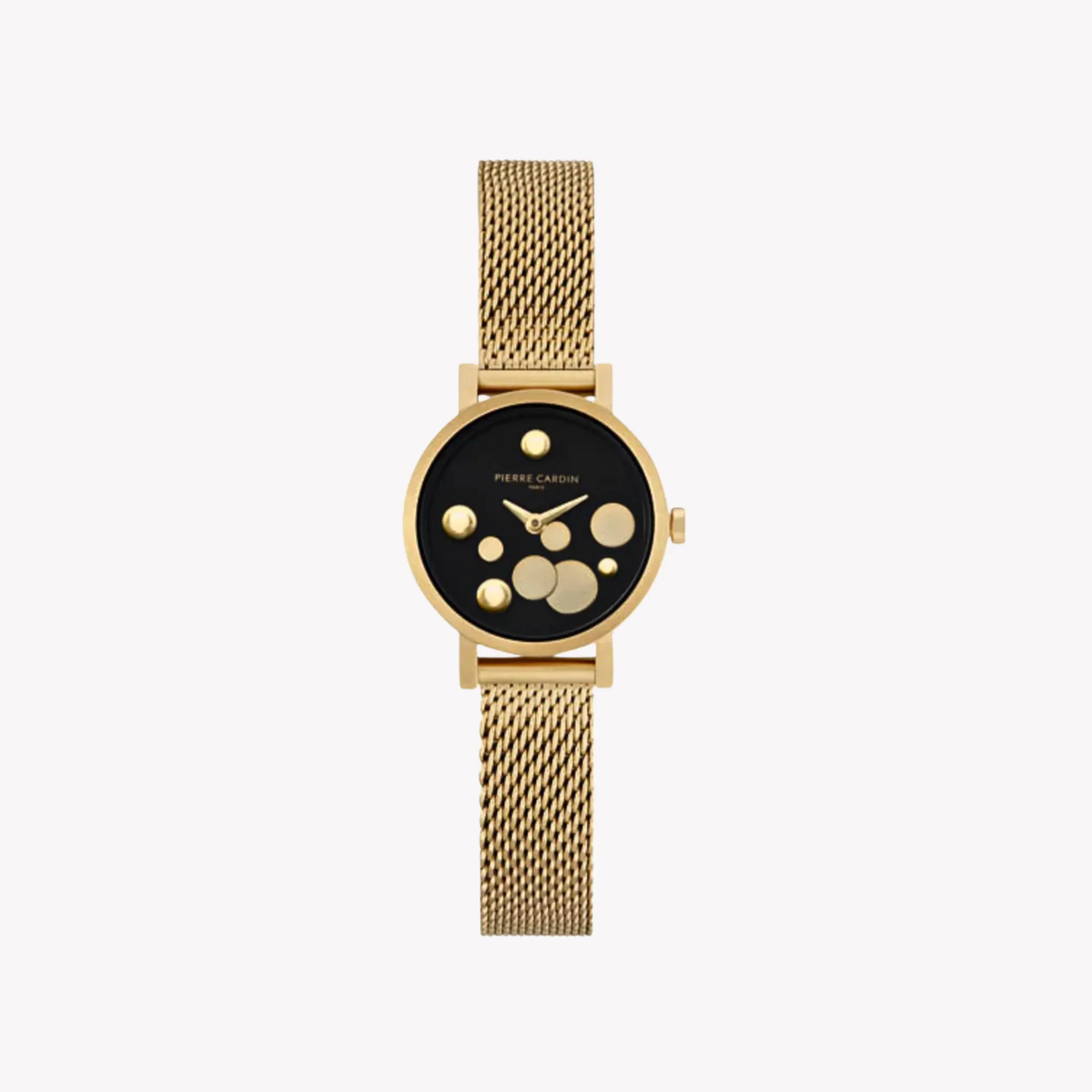 Pierre Cardin Women's Gold Stainless Steel Watch, Black Dial | Ccm.0502 by PIERRE CARDIN