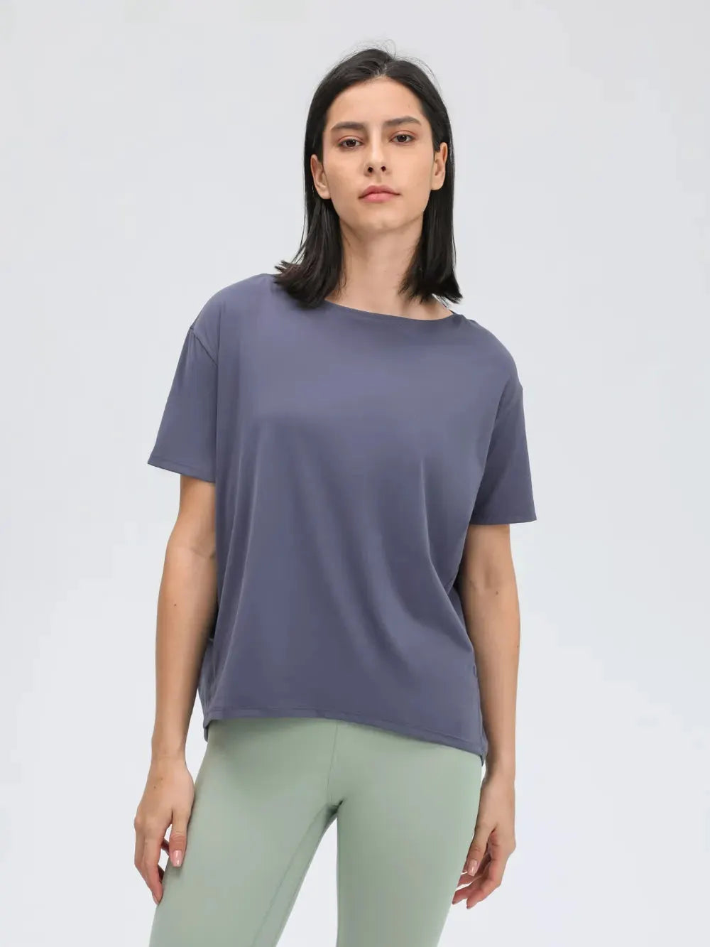 Millennia Round Neck Short Sleeve Active T-Shirt by Millennia