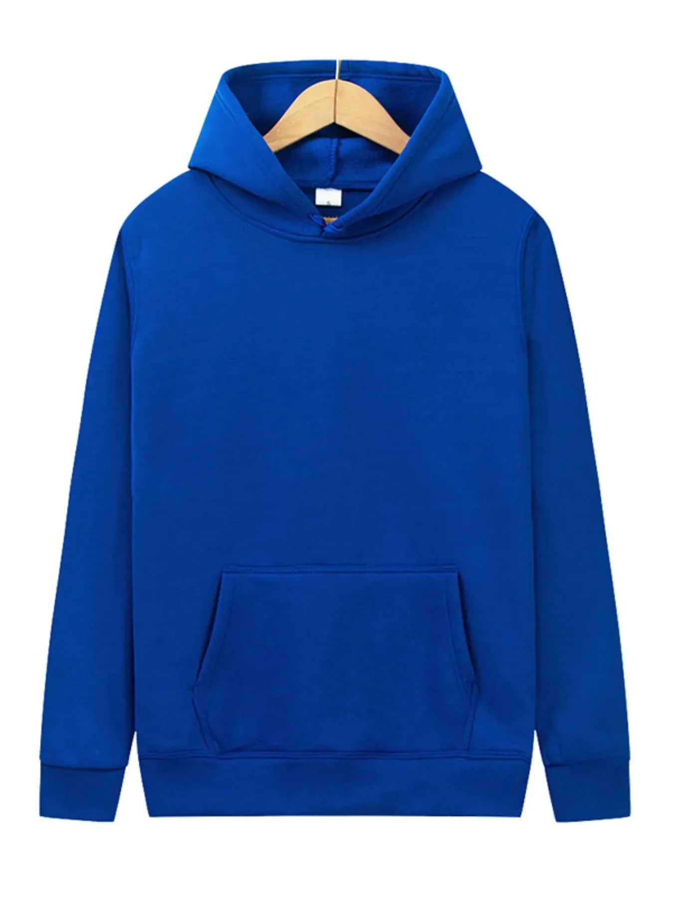 Men's Full Size Kangaroo Pocket Long Sleeve Hoodie Plus Size by Partner Label