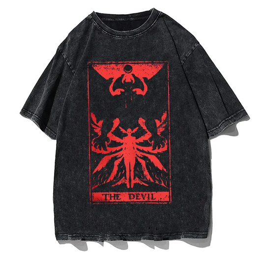 Devilman Crybaby Anime Graphic T-Shirt Men Harajuku Cotton Tee by Vimost Shop