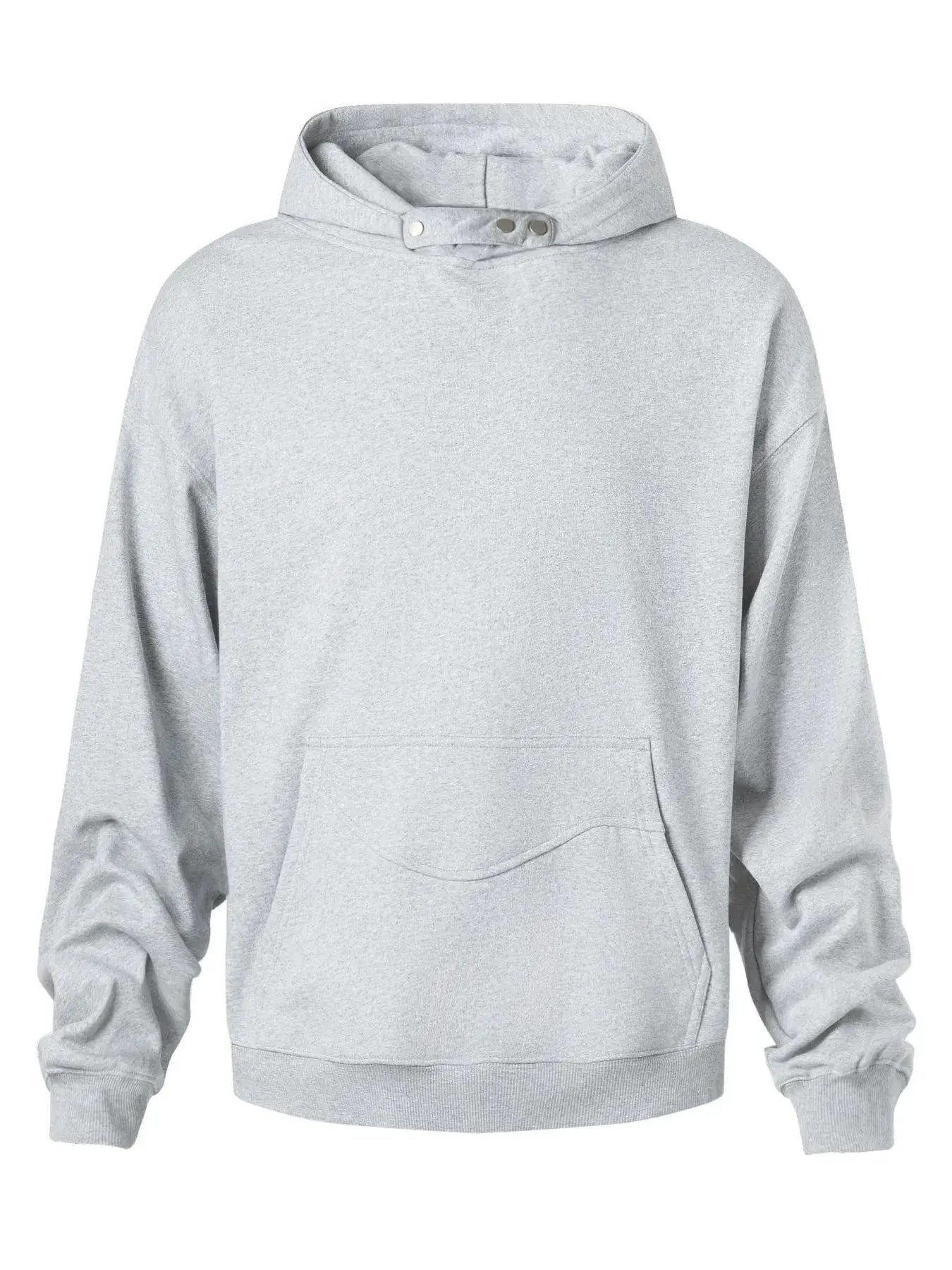 Men's Long Sleeve Hoodie with Pocket by Trendsi