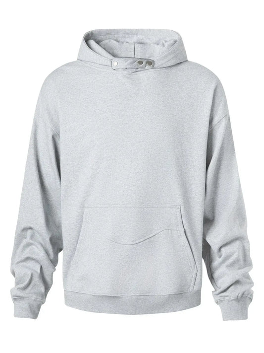 Men's Long Sleeve Hoodie with Pocket by Trendsi