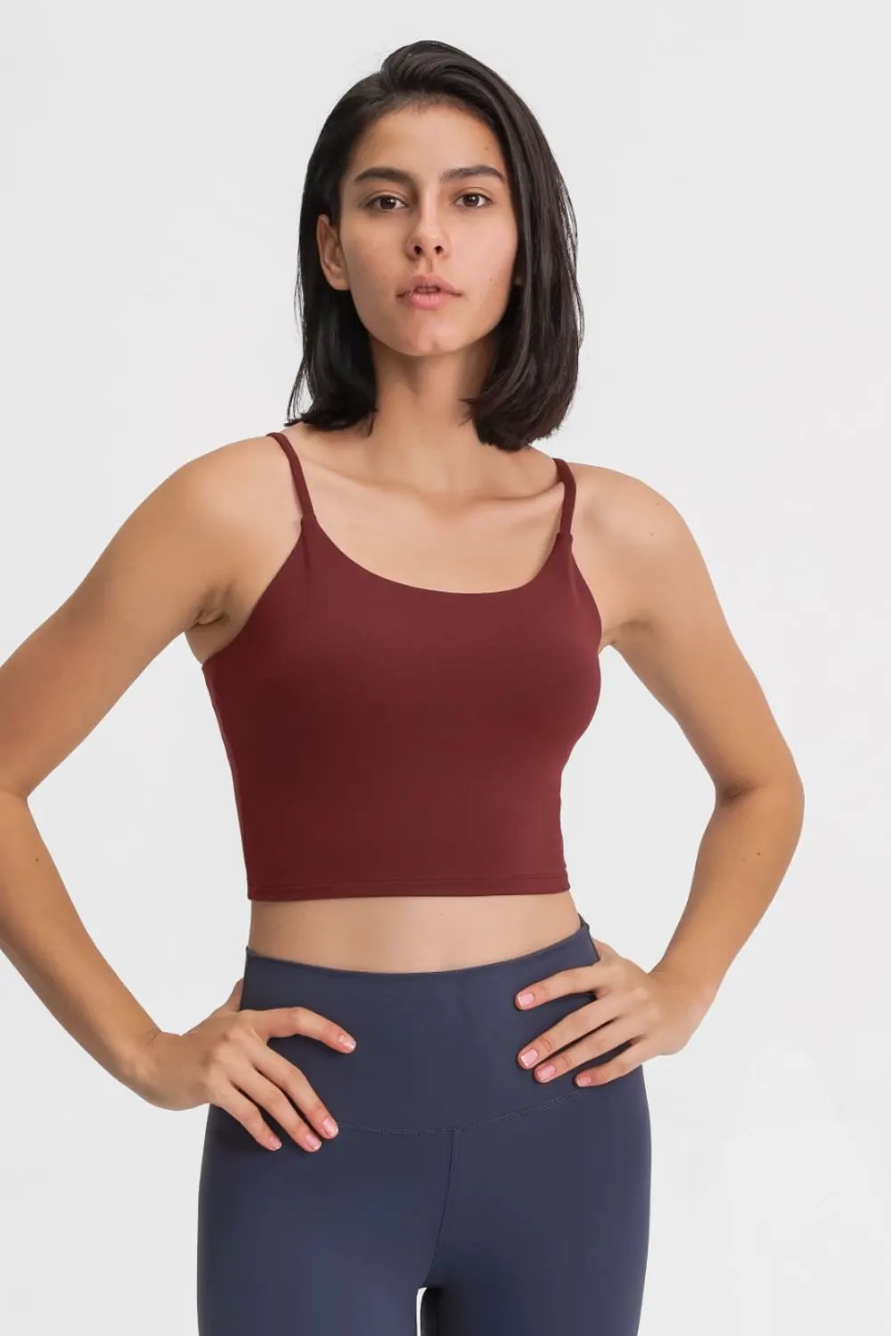 Millennia Feel Like Skin Scoop Neck Sports Cami by Millennia