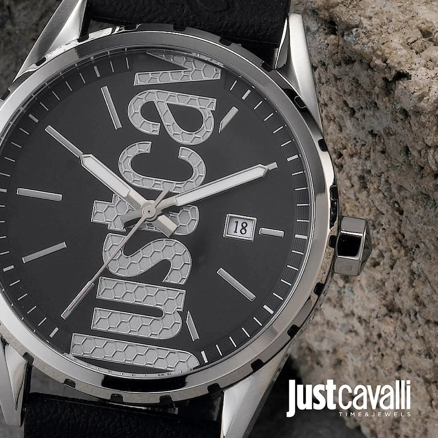Just Cavalli Men's Black Watch, Silver Case | Jc1g082p0025 by JUST CAVALLI