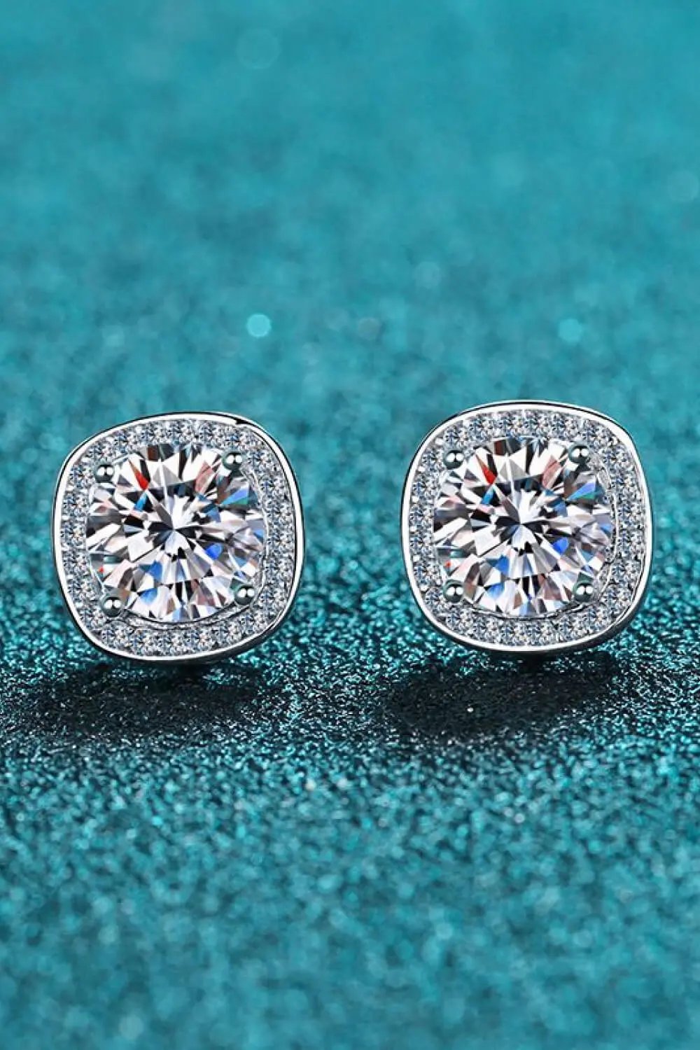 Let Me Love You 1 Carat Moissanite Stud Earrings by Partner Label