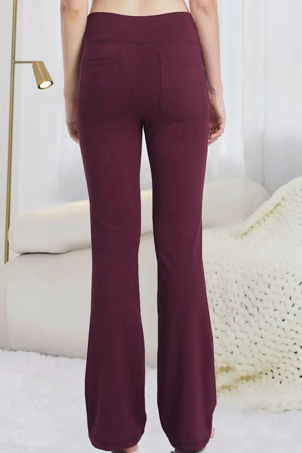 Pocketed High Waist Active Pants by Partner Label