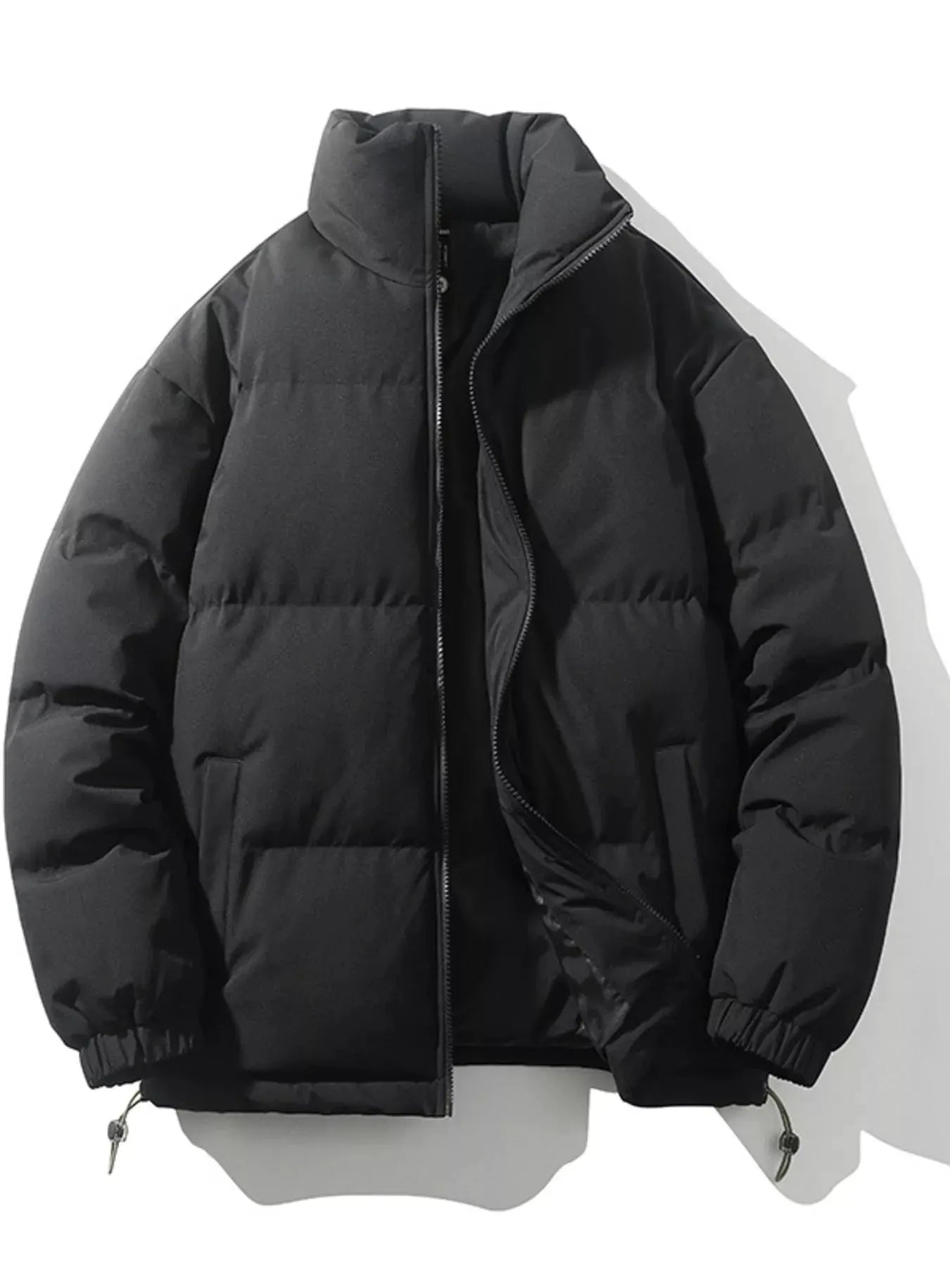 Men's Full Size Padded Zip Up Puffer Jacket Plus Size by Partner Label