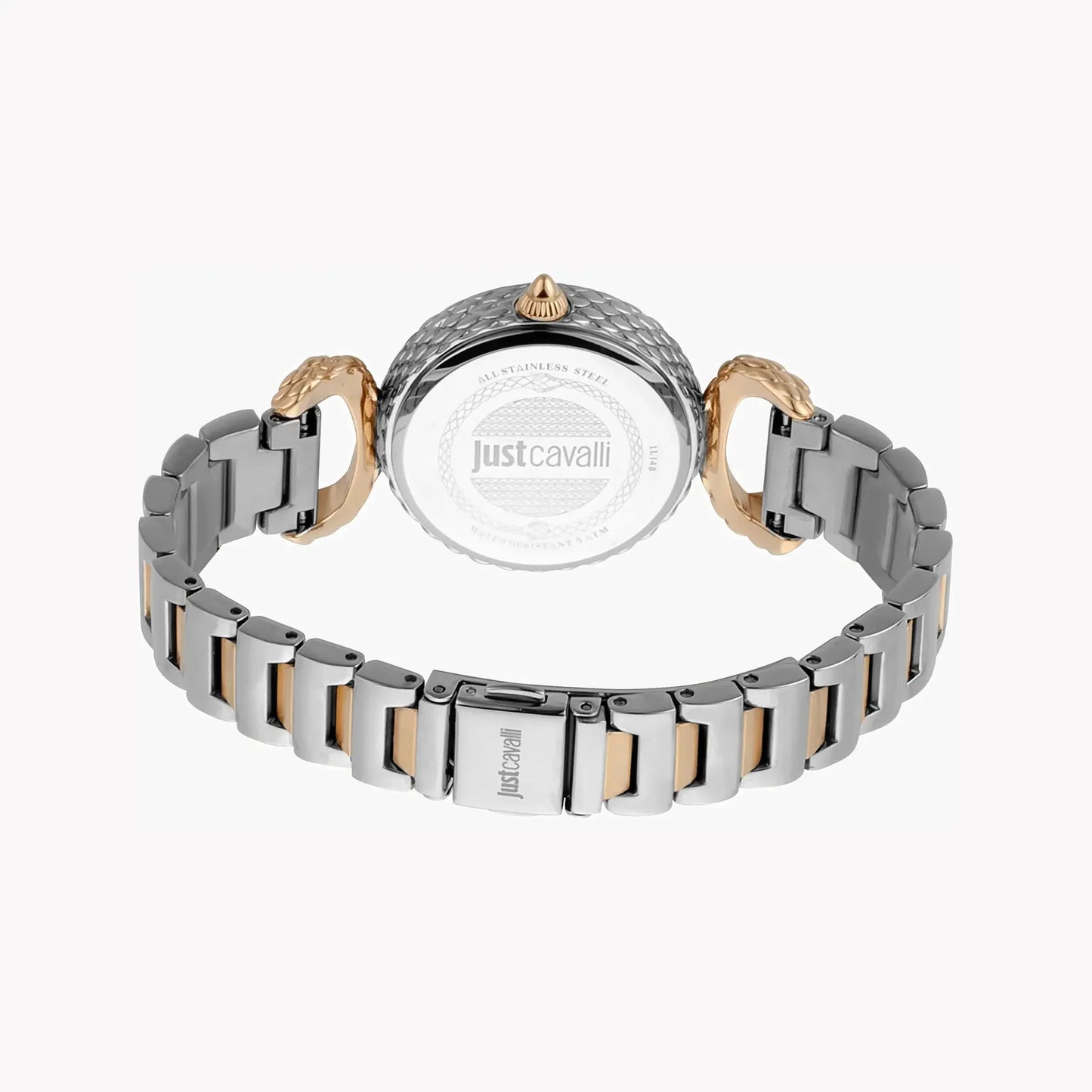 Just Cavalli Women's Silver & Rose Gold Watch, White Dial | Jc1l148m0095 by JUST CAVALLI