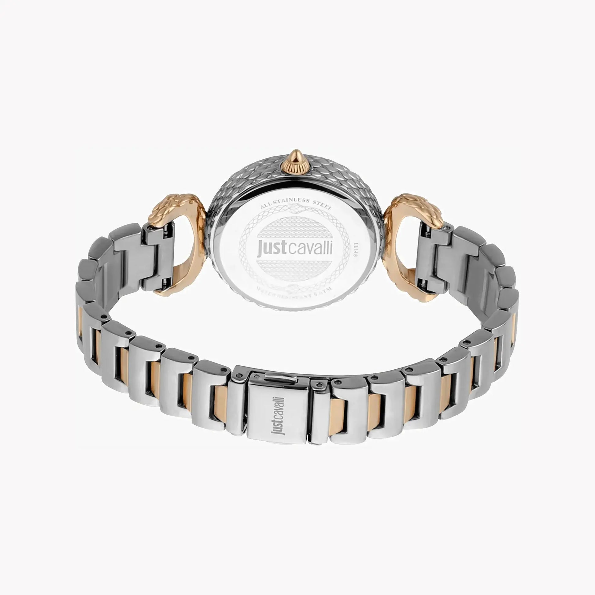 Just Cavalli Women's Silver & Rose Gold Watch, White Dial | Jc1l148m0095 by JUST CAVALLI