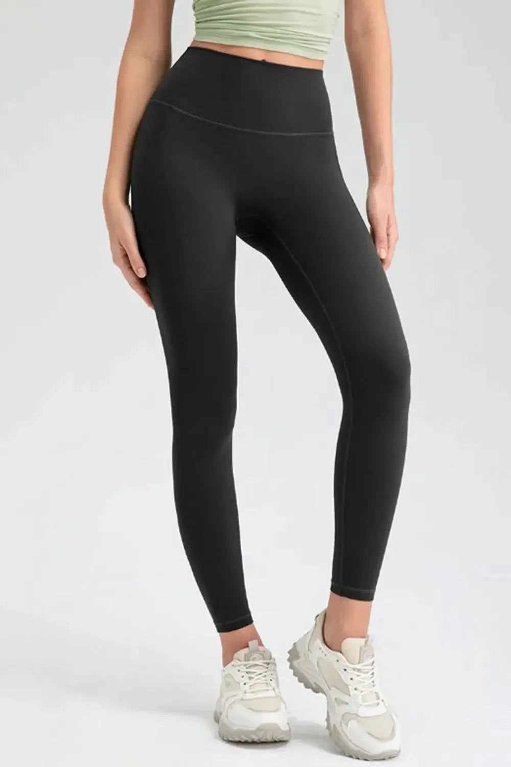 Wide Waistband High Waist Sport Leggings by Partner Label