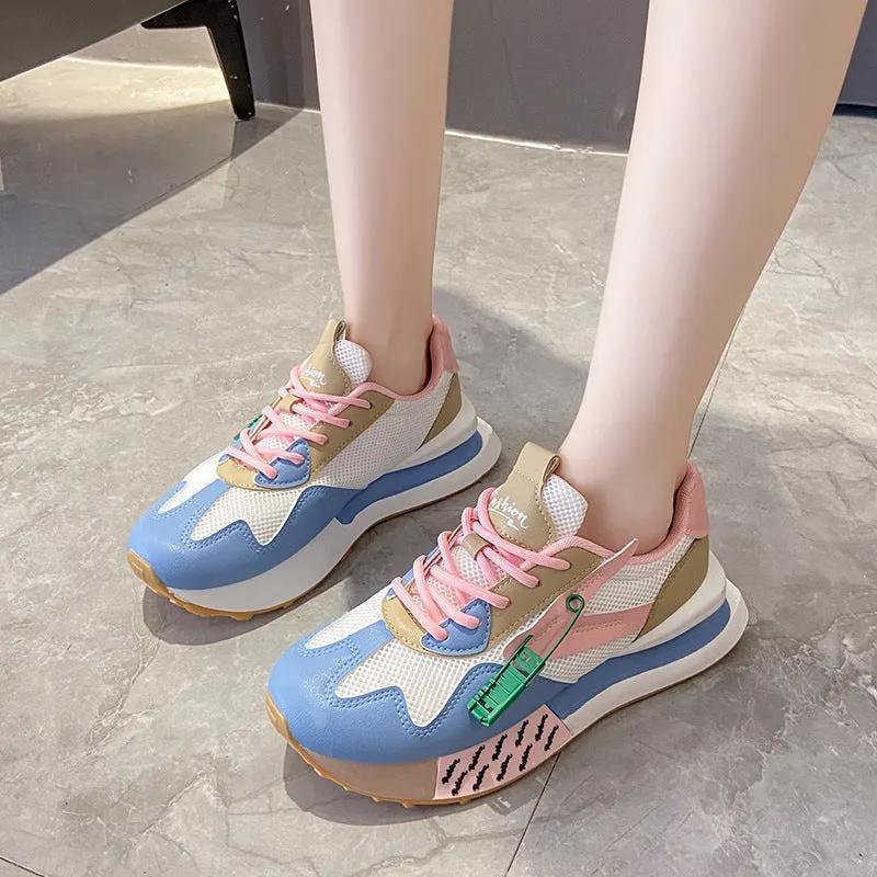 Daddy Breathable Summer Genuine Leather Thick Bottom Women's Clothing Argan Sneaker by Maiden-Art
