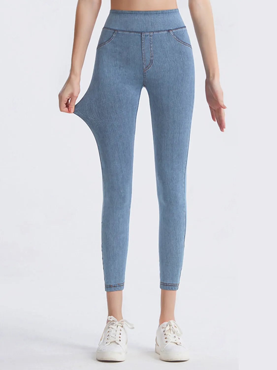 Wide Waistband Sports Leggings by Partner Label