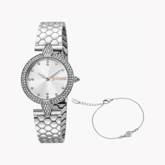 Just Cavalli Women's Silver Watch, Elegant Silver Dial | Jc1l159m0045 by JUST CAVALLI