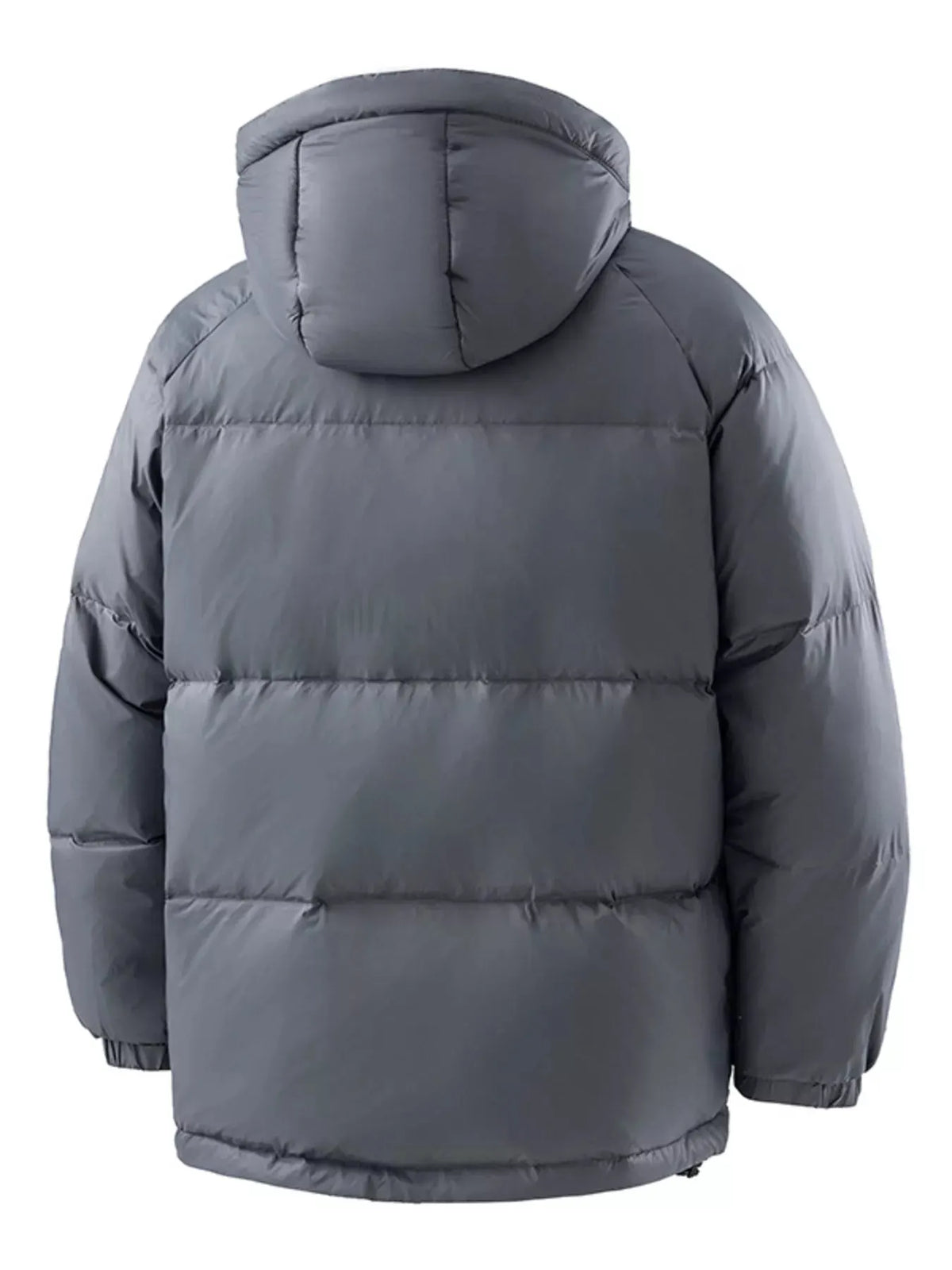 Men's Full Size Padded Hooded Puffer Jacket Plus Size by Partner Label