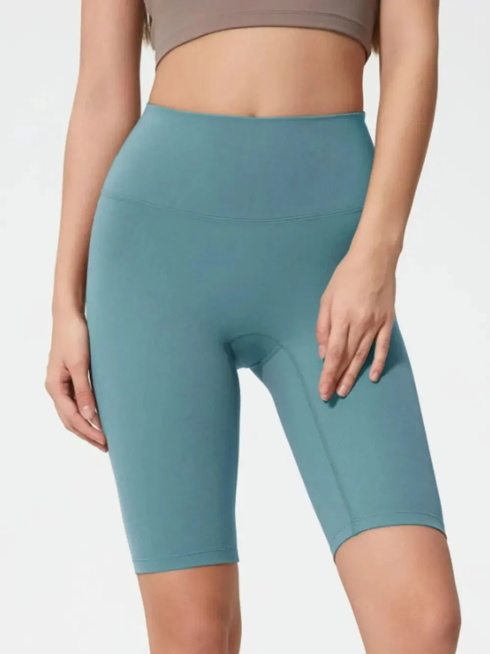 Millennia High Rise Wide Waistband Active Shorts by Millennia