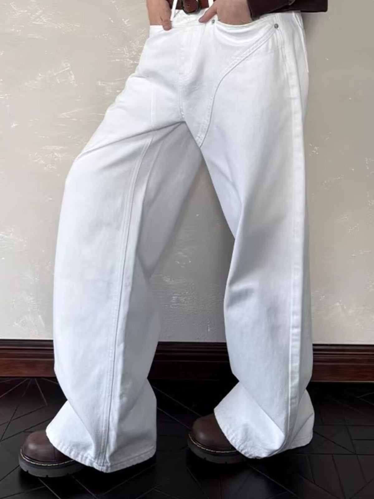 Men's Full Size Wide Leg Jeans Plus Size by Partner Label
