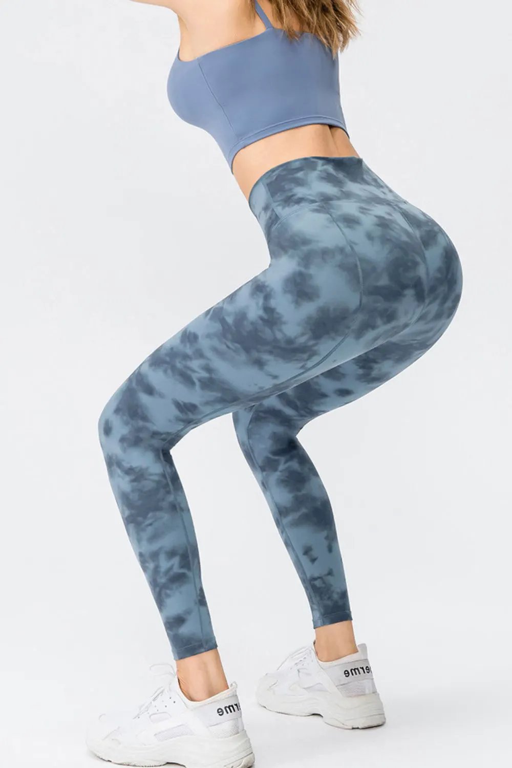 Wide Waistband Slim Fit Long Sports Pants by Partner Label