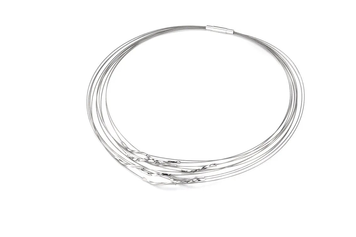 Gala Design Sonic Square Necklace Elegant For Modern Women Stainless Steel 925 by Jwls4u