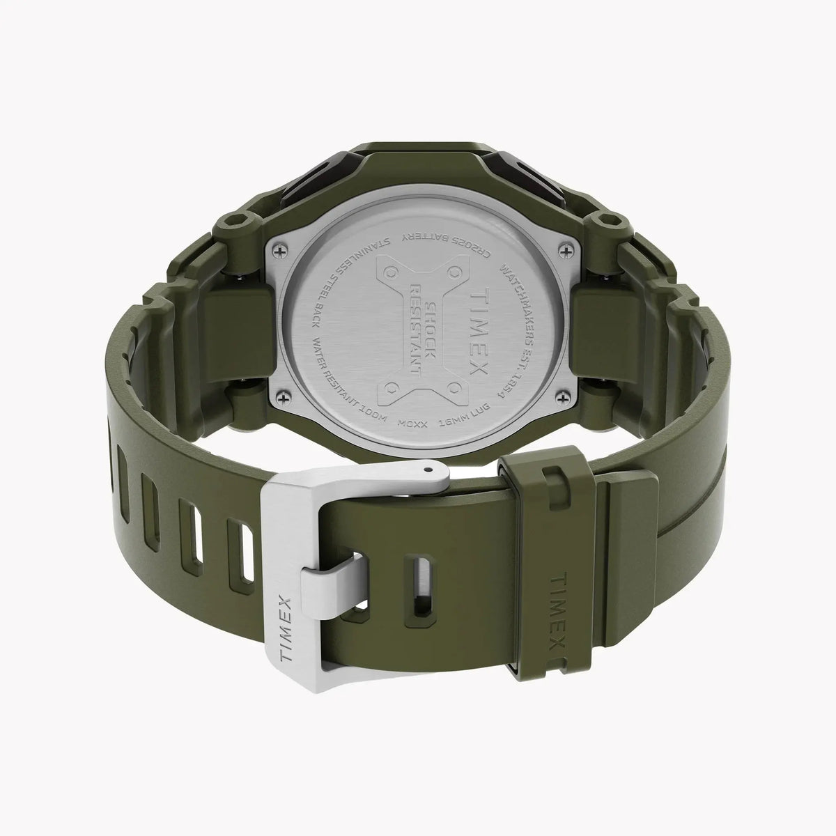 Timex Men's Green Resin Watch, Shock Resistant | Tw2v93700 by TIMEX