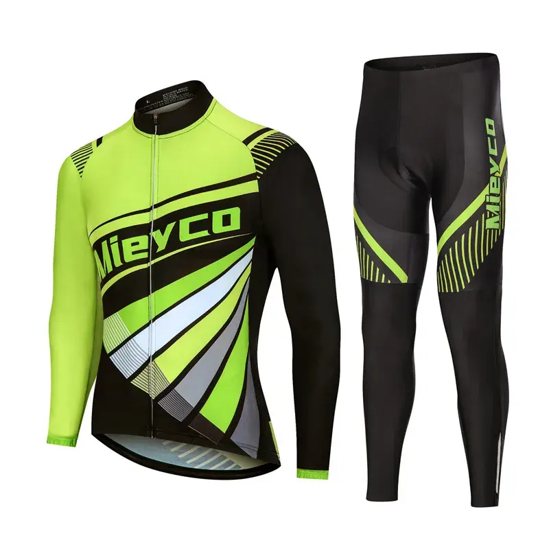 Men Long Sleeve Cycling Jersey Set MTB Road Bike Breathable Outdoor Cycling Suit by Vimost Shop