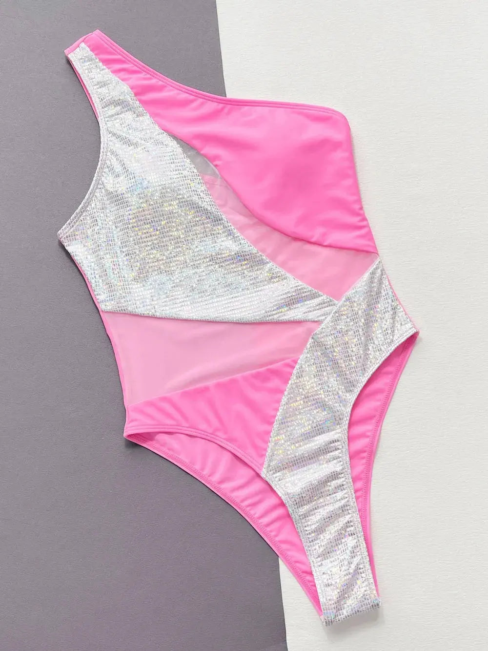Contrast Panel One-Piece Swimsuit by Partner Label