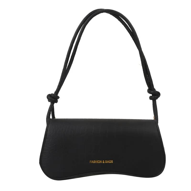 Summer Minimalist PU Underarm Bag Chic Solid Color Square Shoulder Purse Versatile Crossbody Tote For Women Elegant Office by Maiden-Art
