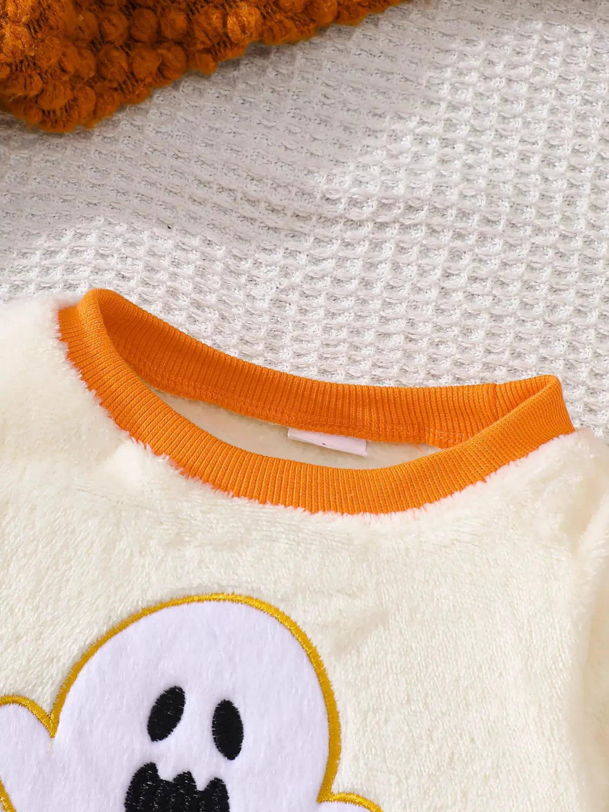 Children's Halloween Ghost Pattern Top and Pants Set by Trendsi