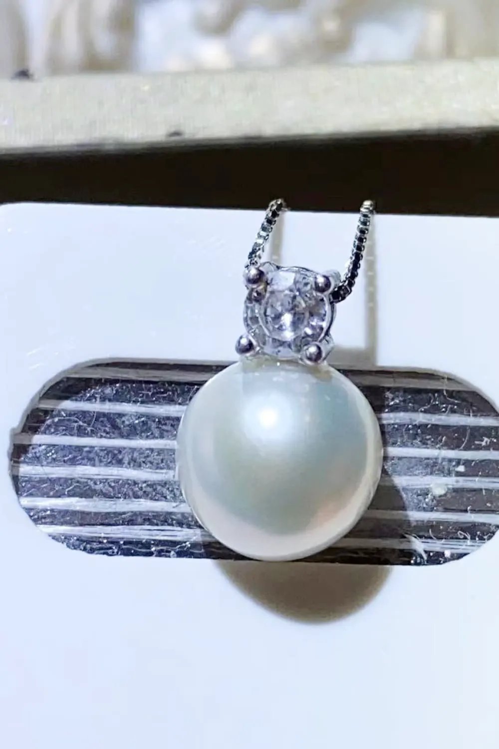 Freshwater Pearl 925 Sterling Silver Necklace by Partner Labels