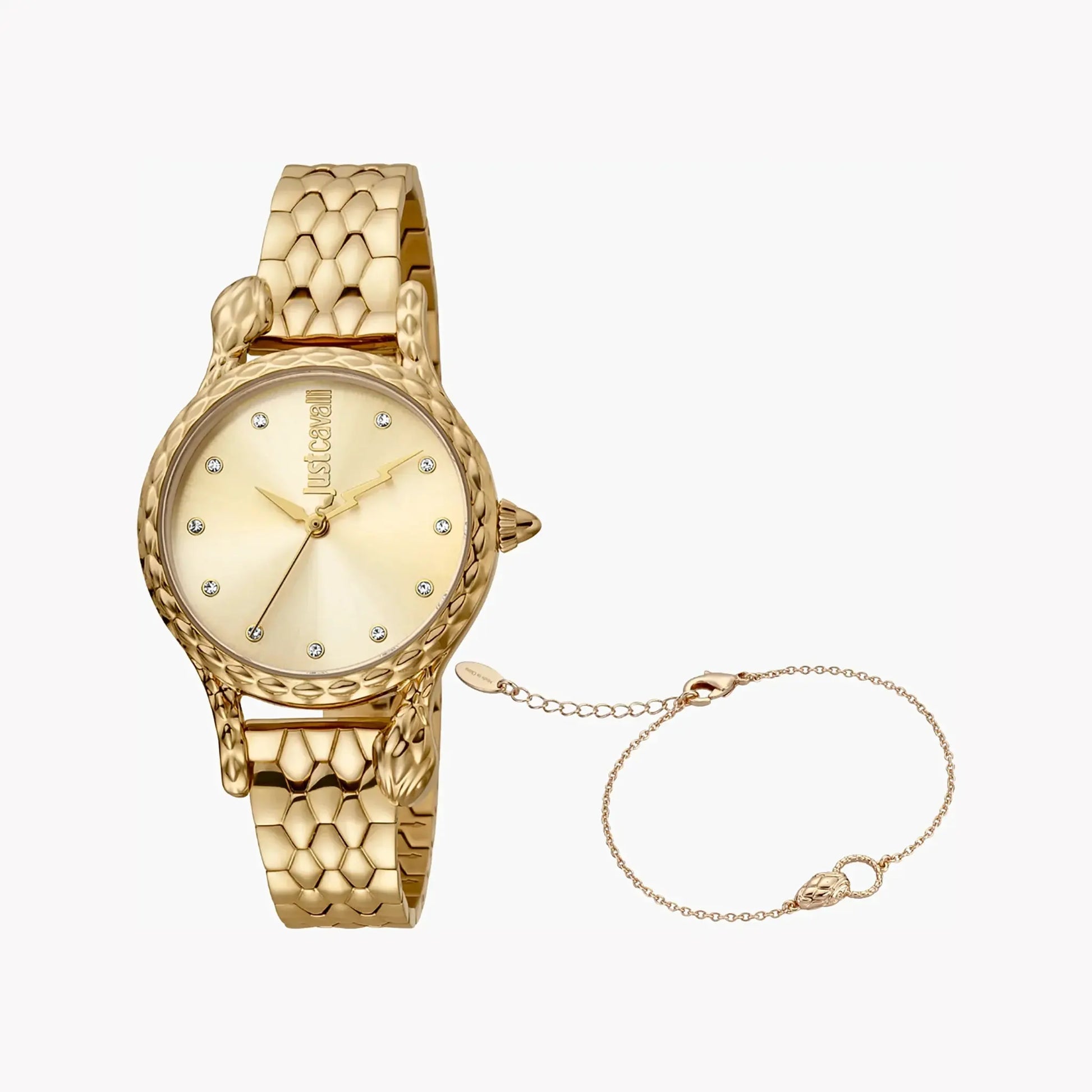 Just Cavalli Women's Gold Watch, Champagne Dial | Jc1l125m0065 by JUST CAVALLI
