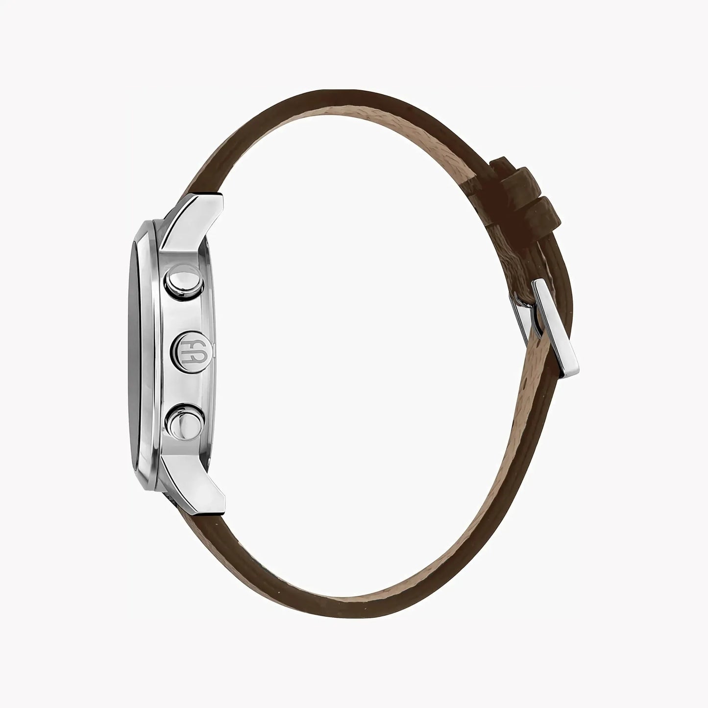 Esprit Men's Brown Leather Watch, Black Dial | Es1g081m0015 by ESPRIT