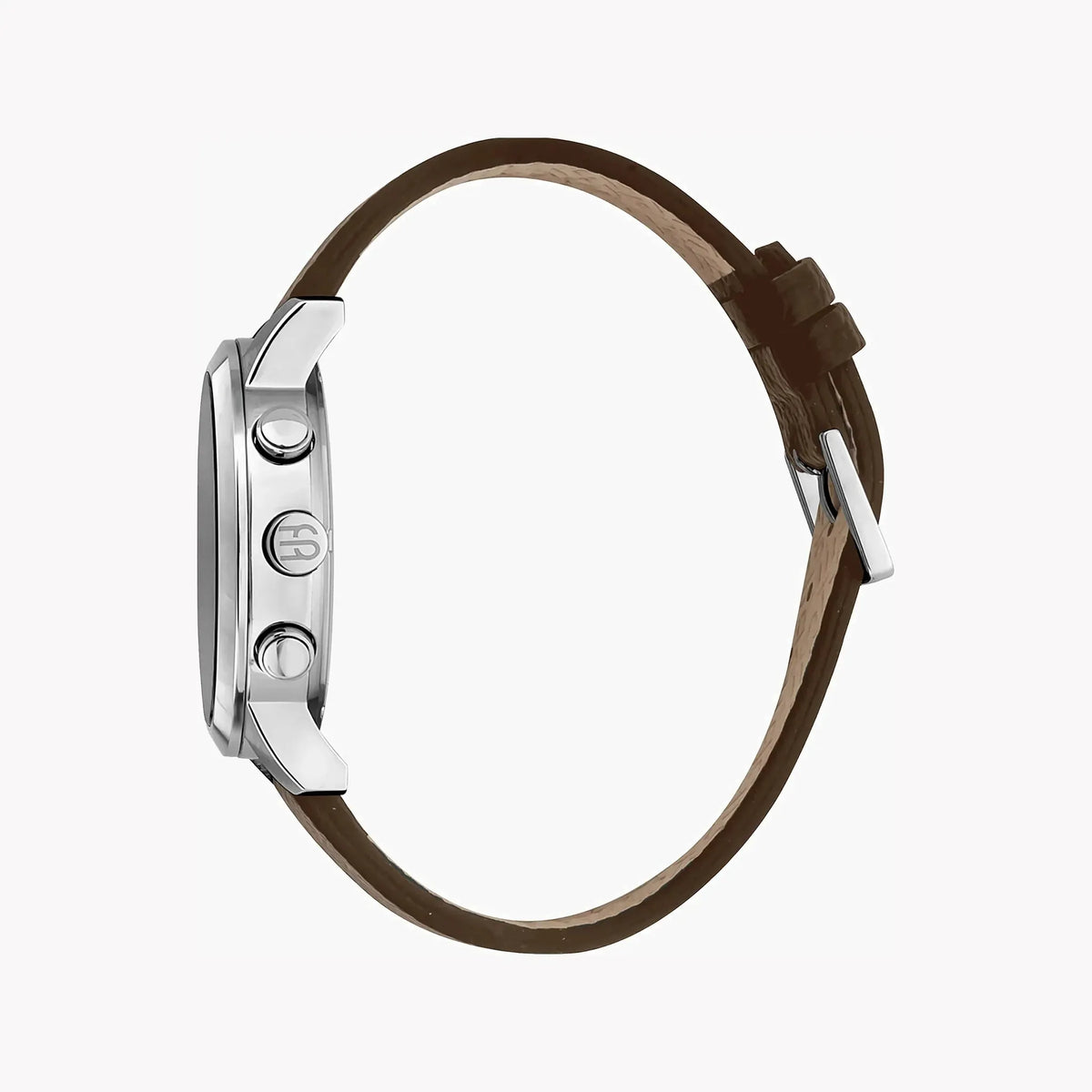 Esprit Men's Brown Leather Watch, Black Dial | Es1g081m0015 by ESPRIT