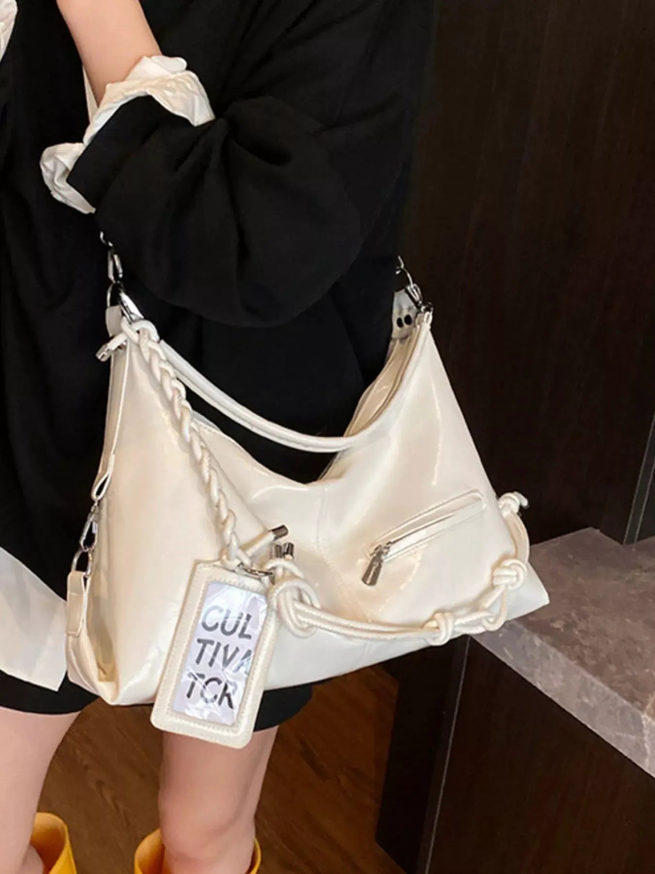 PU Leather Shoulder Bag by Partner Label