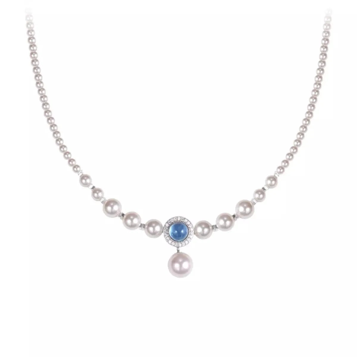 925 Sterling Silver Pearl Necklace by Partner Labels