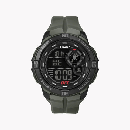 Timex Men's Black Resin Watch, Green Band | T5k836 by TIMEX