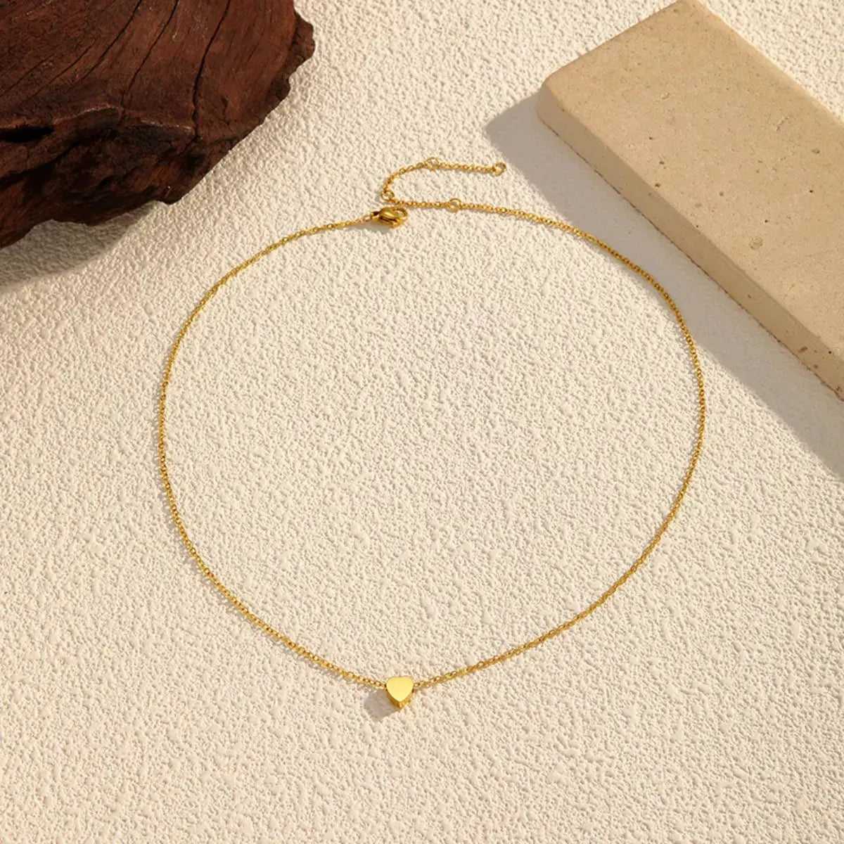 18K Gold-Plated Heart Pendant Necklace by Partner Labels