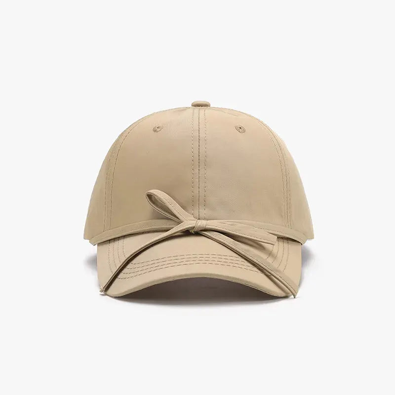Tied Bow Cotton Baseball Cap by Partner Label