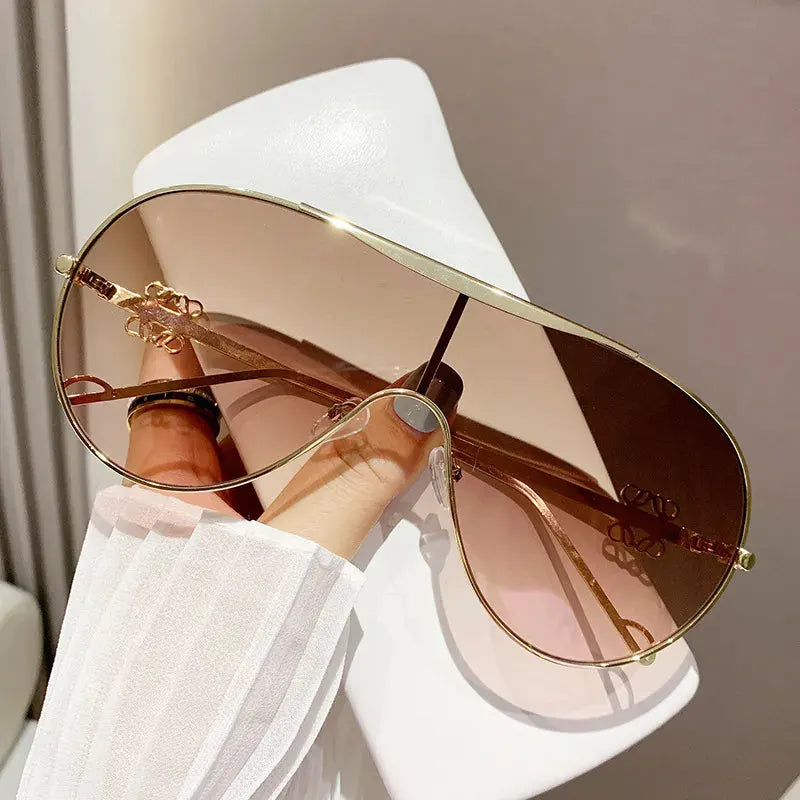 Gradient Aviator Sunglasses by Equanimity Essence