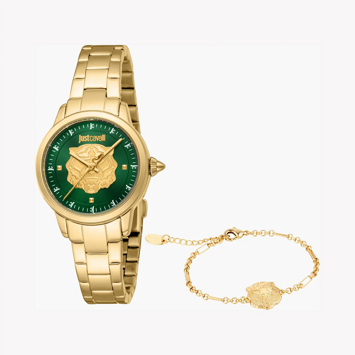 Just Cavalli Women's Gold Watch, Dark Green Dial | Jc1l334m0065 by JUST CAVALLI