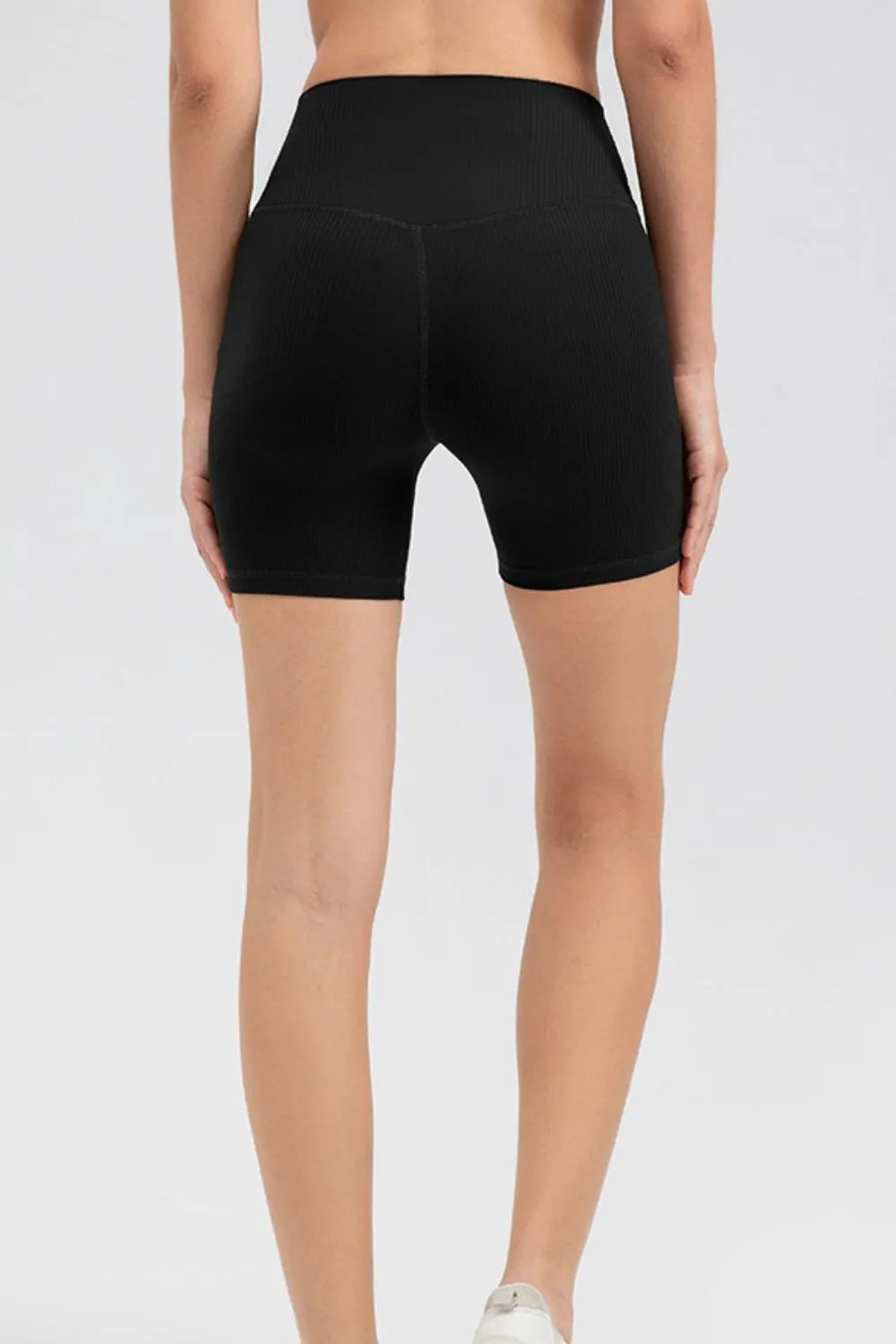 Wide Waistband Slim Fit Sports Shorts by Partner Label