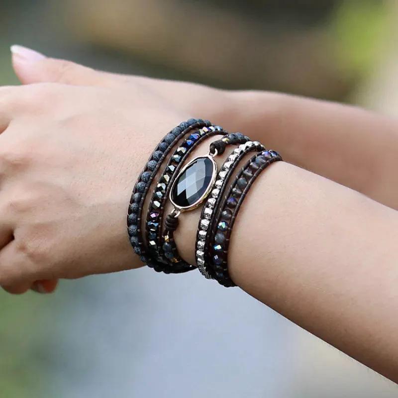 Agate Beaded Bracelet by Partner Label
