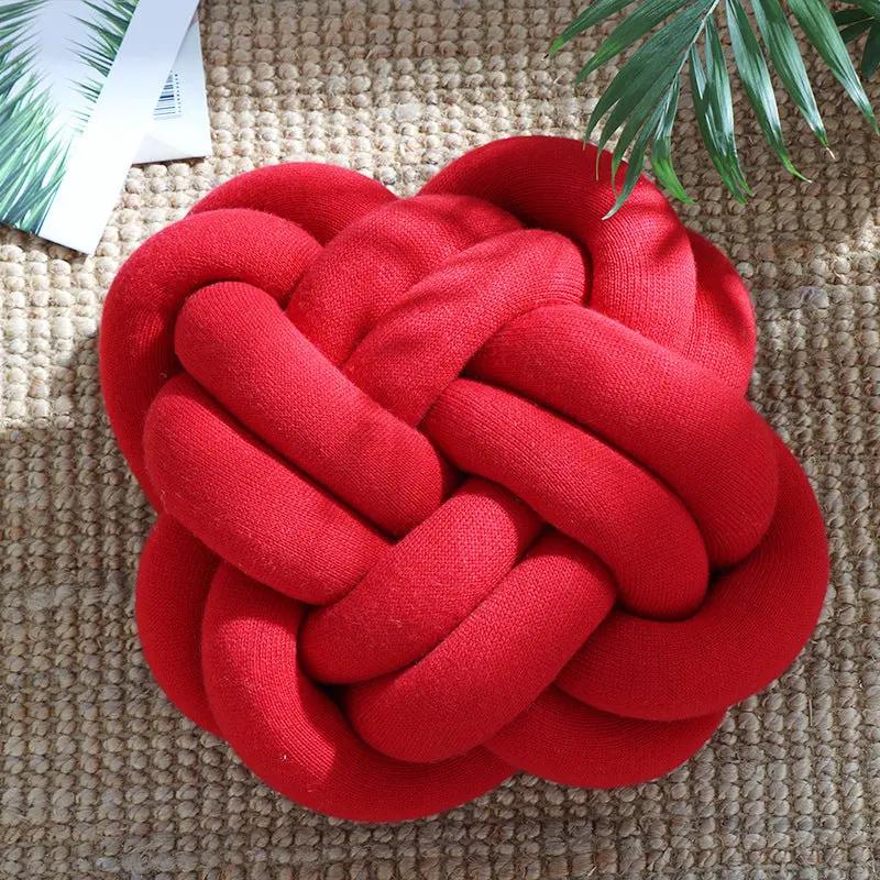 Sofa Pillow Office Nap Craft Pillow Knot Throw Pillow by Maiden-Art