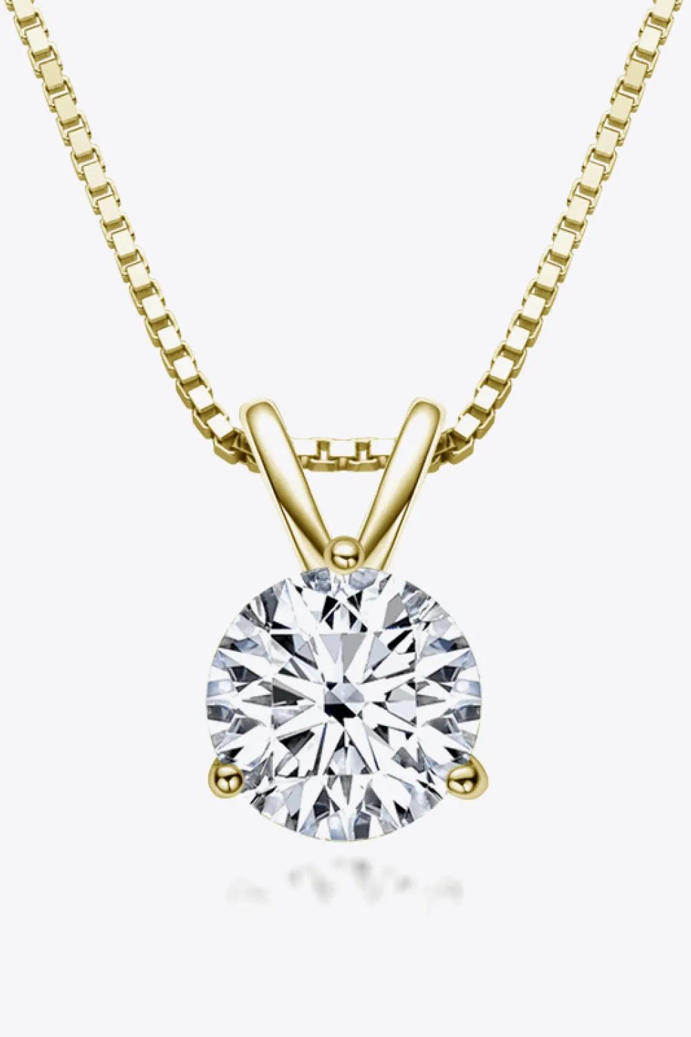 Adored Show Off 1 Carat Moissanite Pendant Necklace by Partner Label