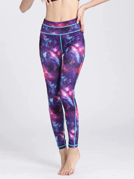 Printed Active High Waist Leggings by Partner Label