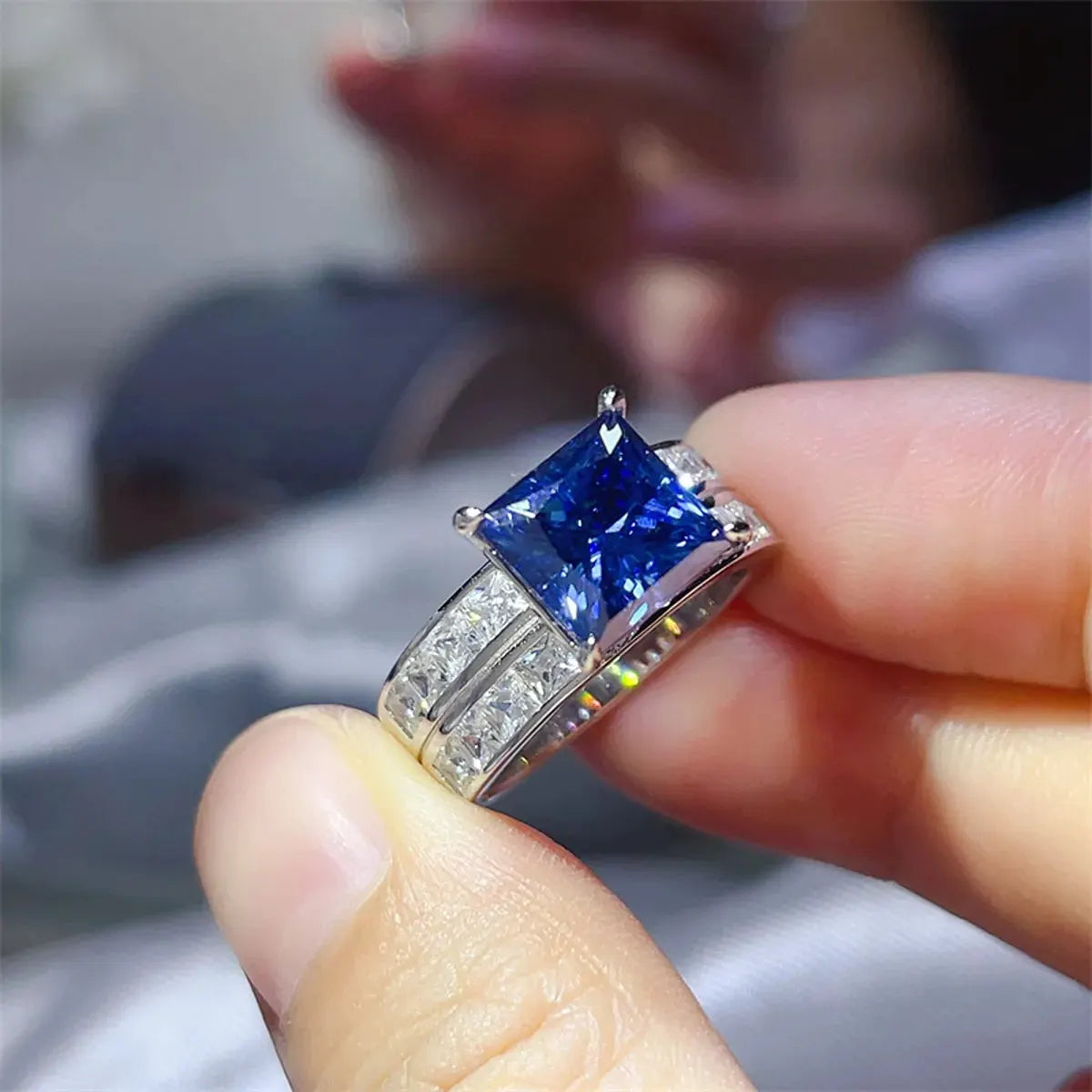 3 Carat Moissanite 925 Sterling Silver Ring by Partner Label