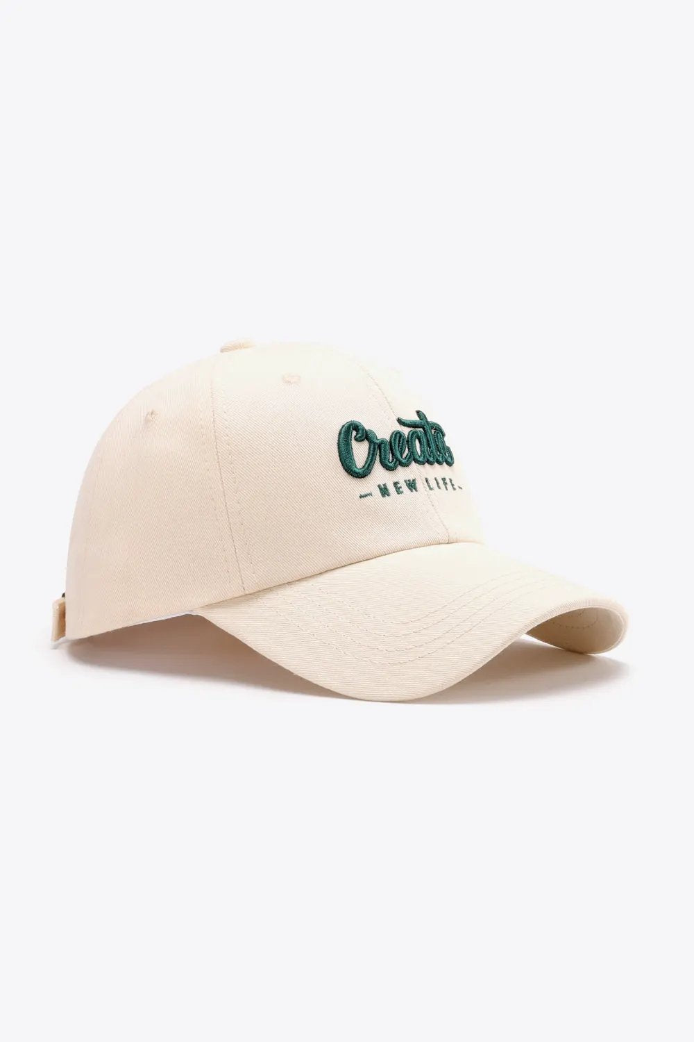 CREATE NEW LIFE Adjustable Cotton Baseball Cap by Partner Label